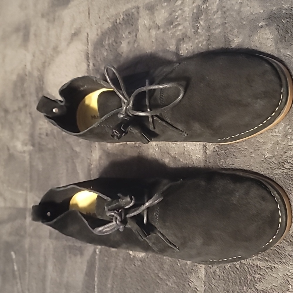 Hush Puppies "Cyra Catelyn" Lace Up Bootie, Black: Size 12